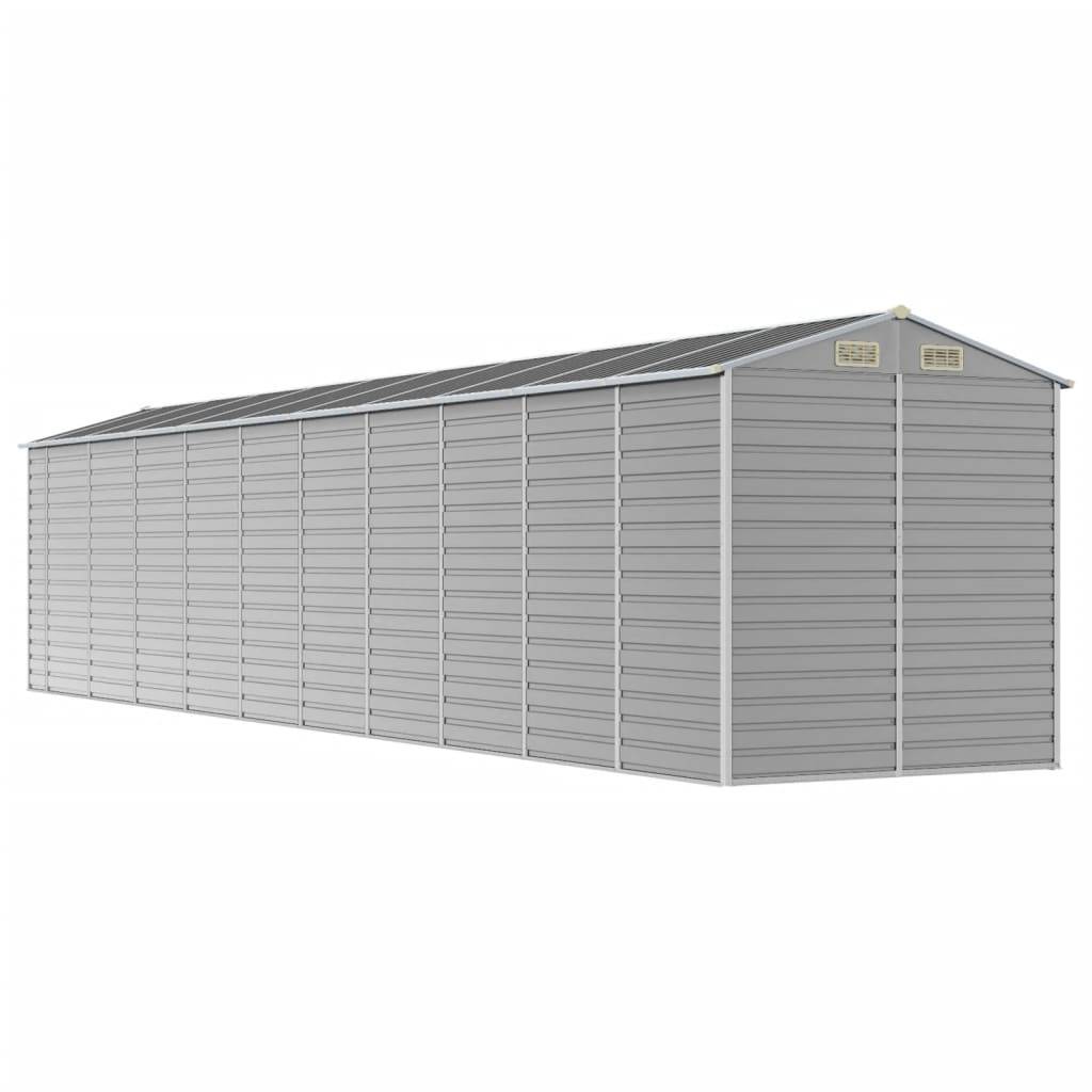 Vidaxl - Abri de jardin gris clair 191 x 895 x 198 cm en acier galvanisé vidaXL 3188251 - Image 8