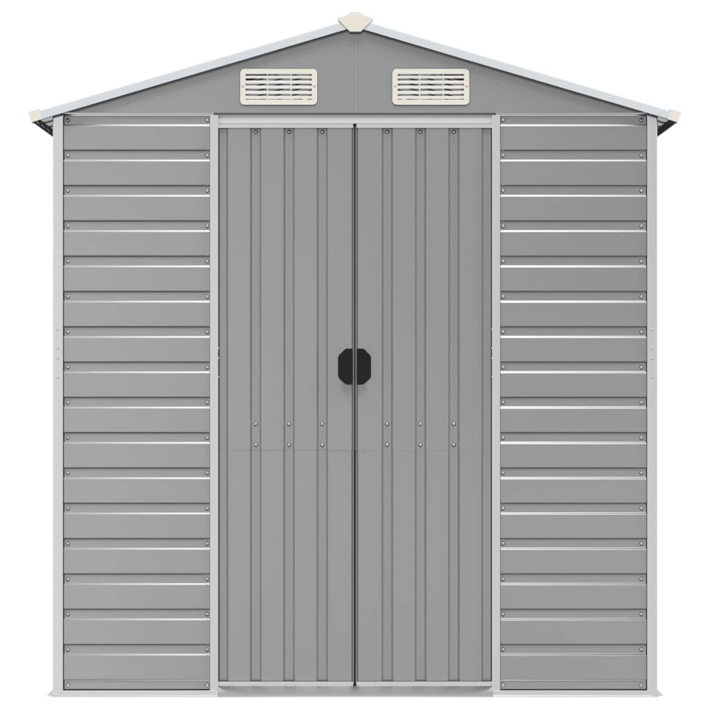 Vidaxl - Abri de jardin gris clair 191 x 895 x 198 cm en acier galvanisé vidaXL 3188251 - Image 5