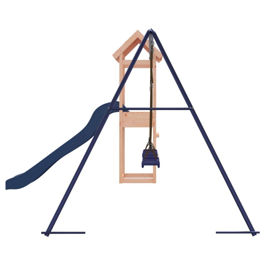 Helloshop26 - Aire de jeux d'extérieur balançoires toboggan portiques robuste jeux jardin 308 x 315 x 194 cm bois massif de douglas - Image 5