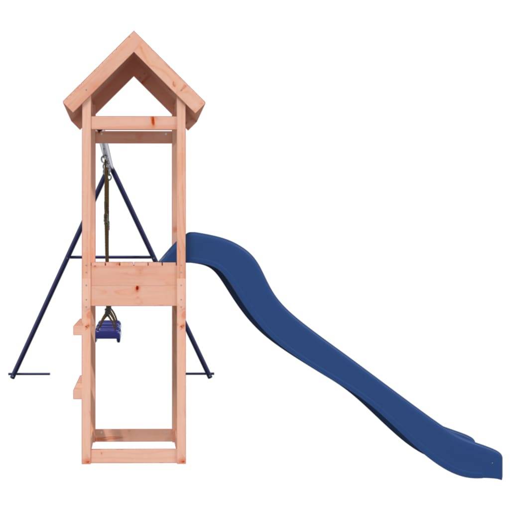 Helloshop26 - Aire de jeux d'extérieur balançoires toboggan portiques robuste jeux jardin 308 x 315 x 194 cm bois massif de douglas - Image 4