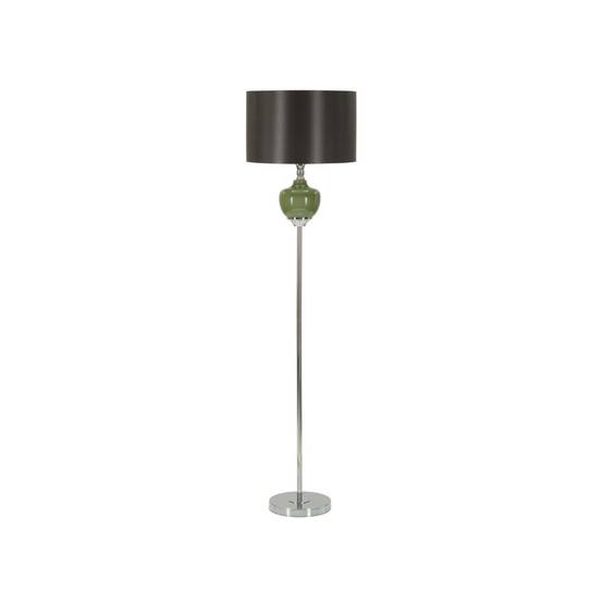 Lampadaire en Verre "Eva One" 160cm Vert & Noir - Image 1