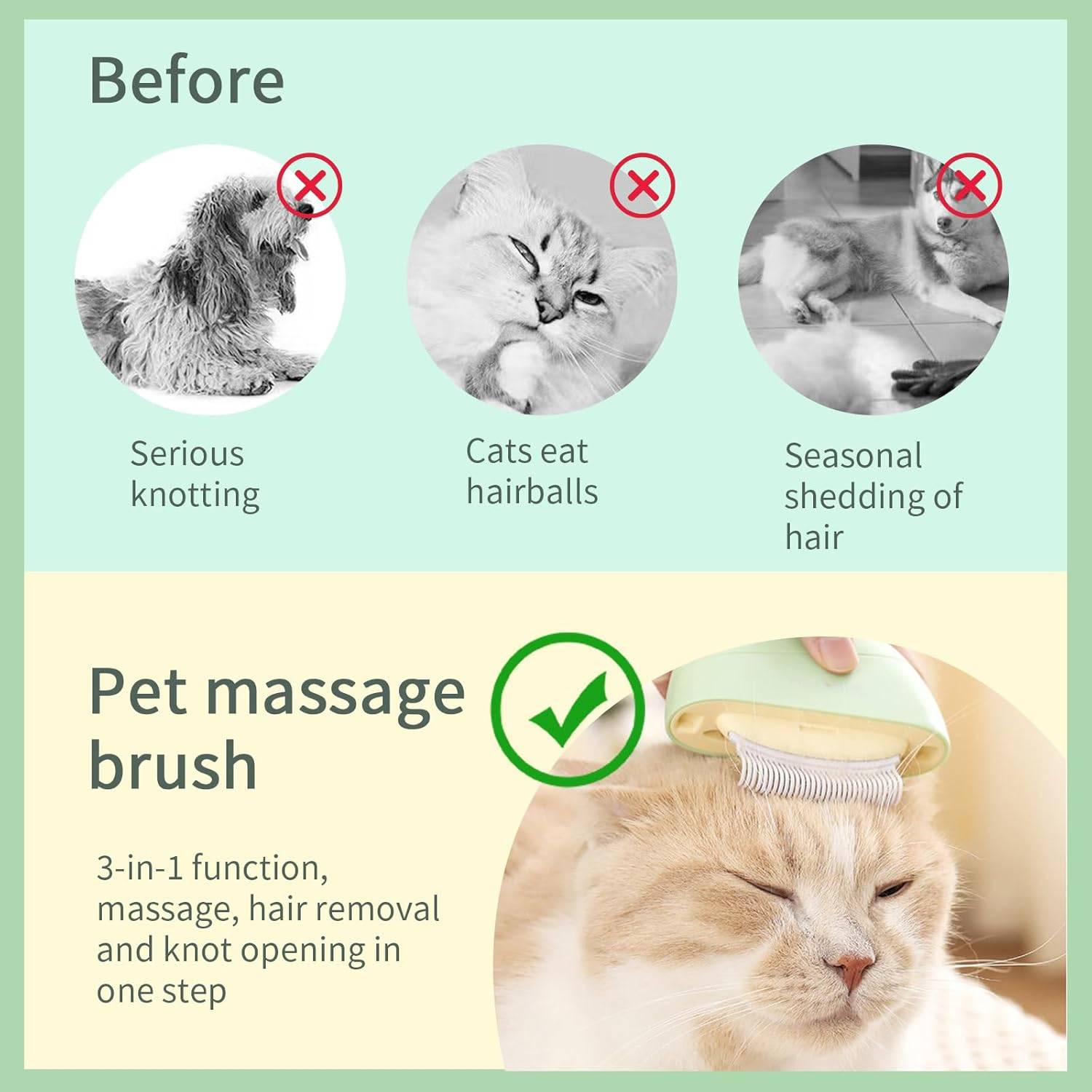 DtopbuyAge - Brosse Universelle 4-en-1 Chien/Chat DtopbuyAge - Image 4