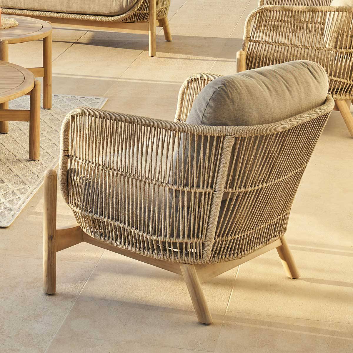 Hesperide - Fauteuil de salon de jardin "Deona" en acacia Hespéride - Image 3