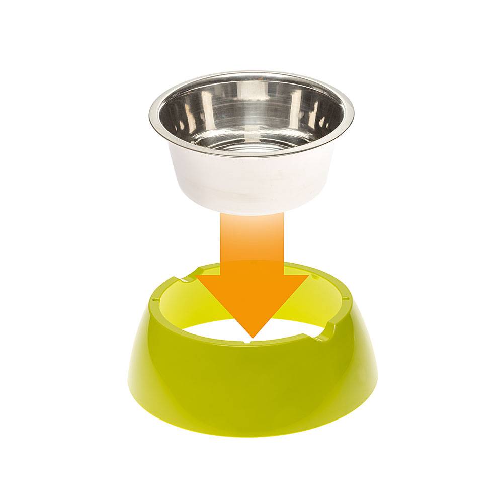 Ferplast - Ferplast Gamelle pour chien Gamelle pour chat Jolie - Gamelles pour eau et nourriture en acier inoxydable avec support en plastique, antidérapant, - Image 4