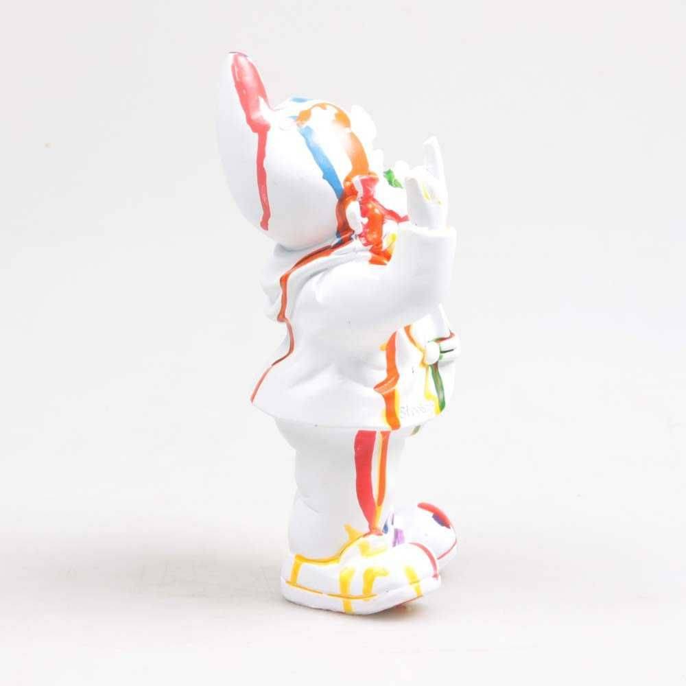 Stoobz - Nain de jardin en résine doigt d'honneur 7 x 8 x 20 cm Multicolore - Image 4