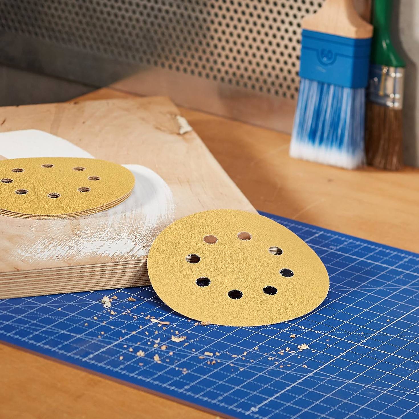 Bosch - 5 disques abrasifs C470 Best for Wood+Paint 125 mm 8 trous G60 pour ponceuses excentriques - BOSCH - 2608605068 - Image 3