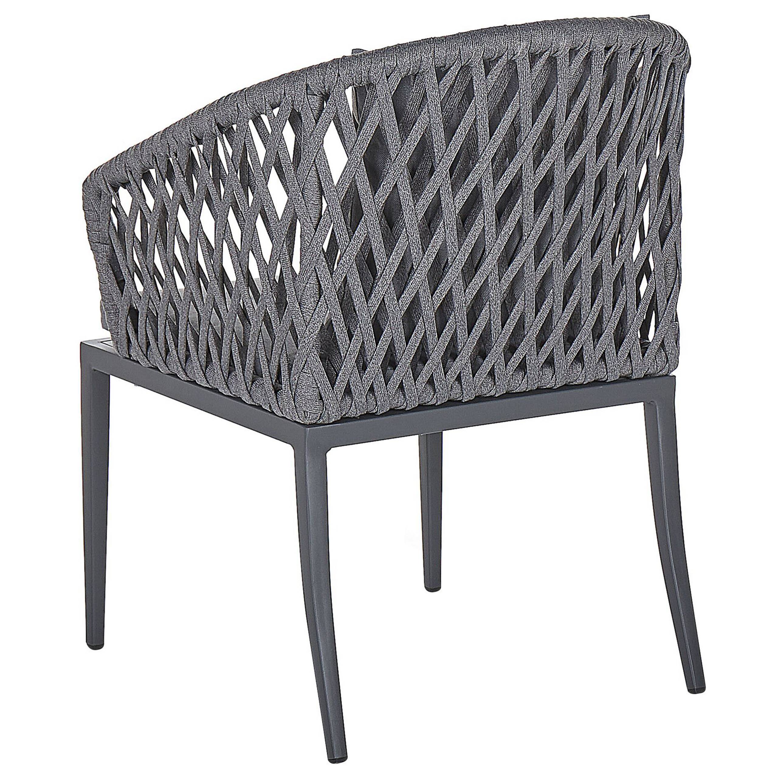 Beliani - Fauteuil Aluminium Gris LIPARI - Beliani - Image 6