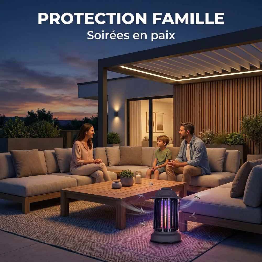 Piège à moustique d'extérieur auto-nettoyant EZIlight® Mosquito Garden MG 10 Black - Image 2