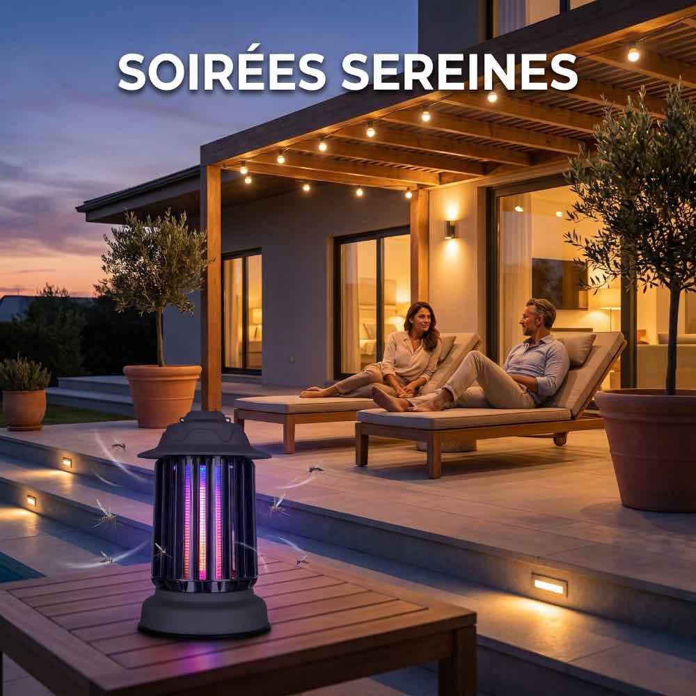 Piège à moustique d'extérieur auto-nettoyant EZIlight® Mosquito Garden MG 10 Black - Image 4