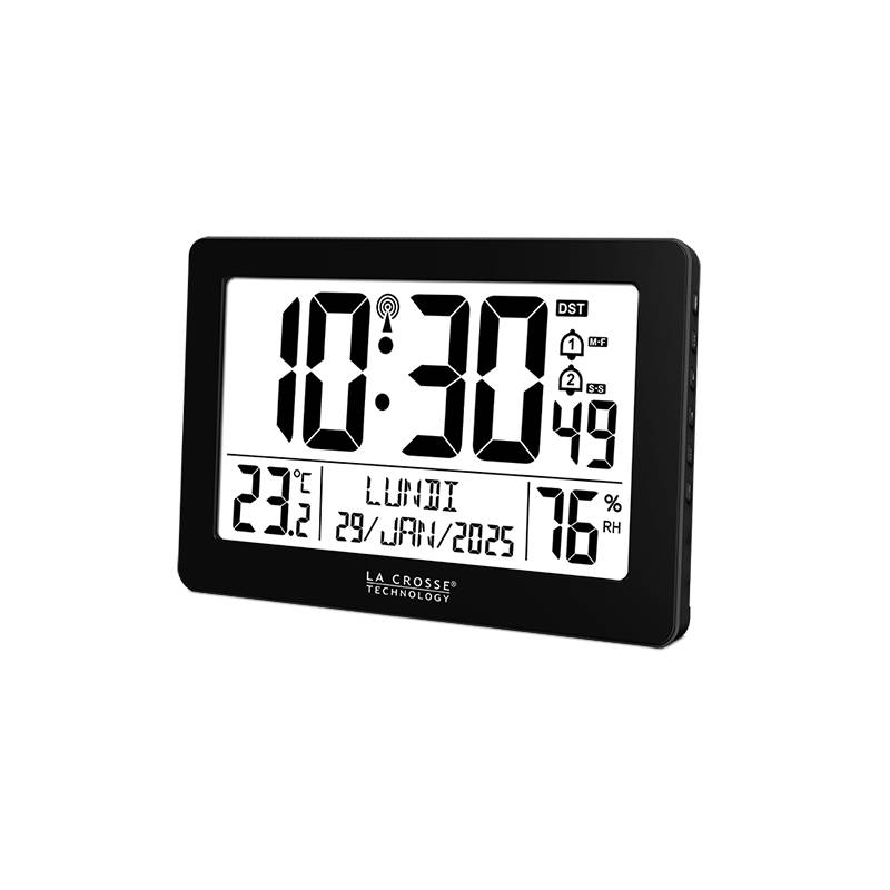 La Crosse Technology - Horloge murale radio pilotée WS8008 Noir - Image 3