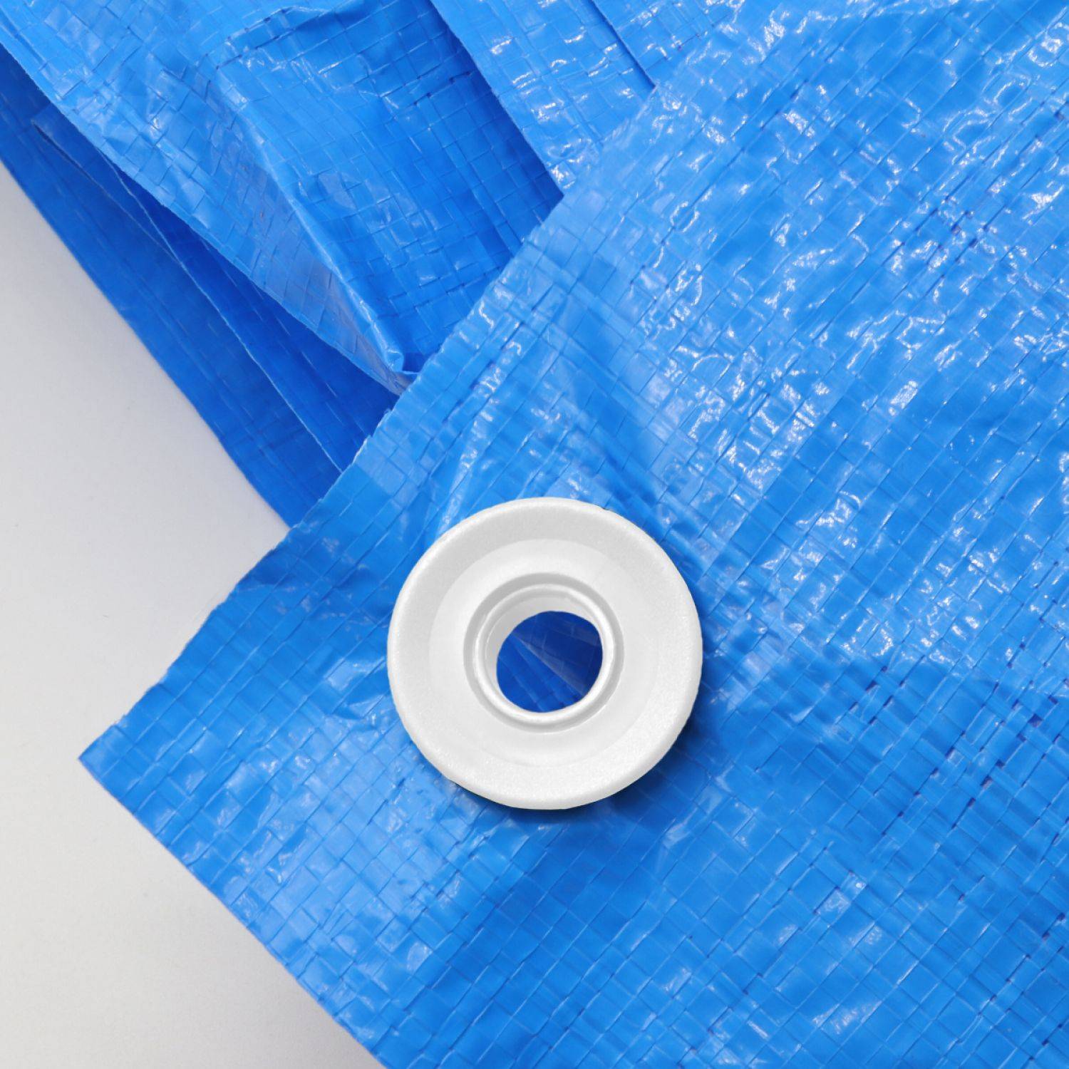 Linxor - Lot de 100 oeillets à clipser pour bâche à bulles ou autres types de bâches  - Blanc - Linxor - Image 5