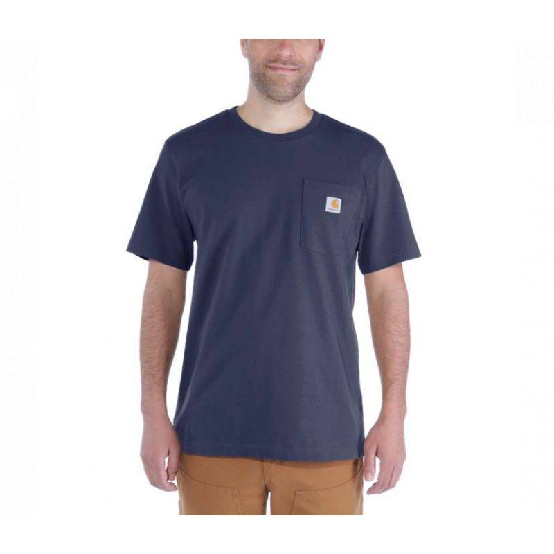 Tee-shirt CARHARTT Poche poitrine - Taille XL - Bleu marine - S1103296412XL