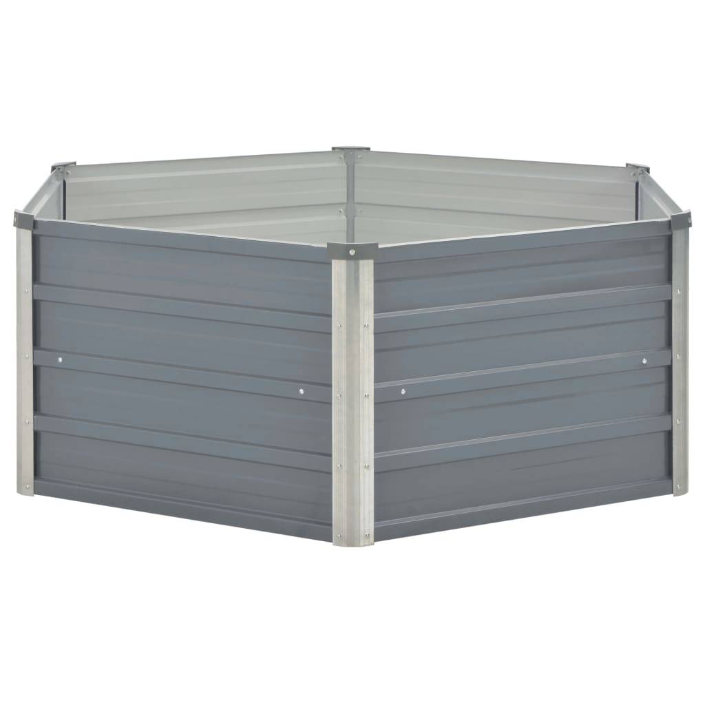 Prolenta Premium - Jardinière acier gris  129 x 129 x 45 cm  - Prolenta premium p324.9 - Image 3