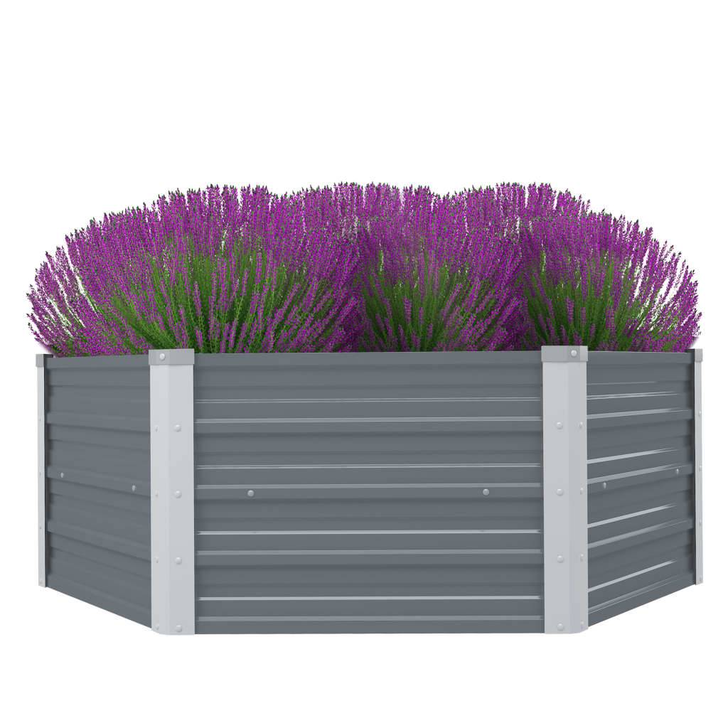 Prolenta Premium - Jardinière acier gris  129 x 129 x 45 cm  - Prolenta premium p324.9 - Image 2