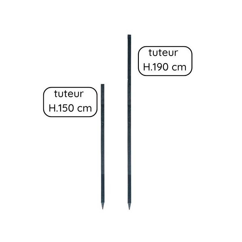 Jardinex - Tuteur tomates (lot de 8) - Gris anthracite 150 cm - Jardinex - Image 8