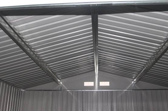 Abri de jardin remise de stockage avec porte coulissante et 2 fenêtres 213 x 127 x 185 cm - Image 5