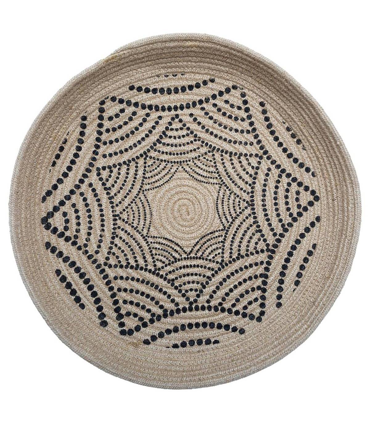 Atmosphera - Set 2 Décorations Murales Paniers en Jute D 48.5 cm et D 38.5 cm - Image 2