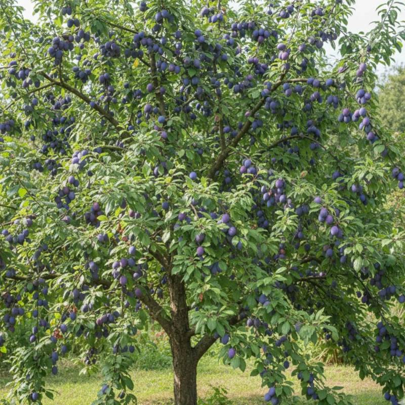 Prunier Quetsche d'Alsace - Bon rendement - Pot de 10L - Gobelet 2 ans - 120/150 cm - De 3,00 m à 5,00 m - Image 4