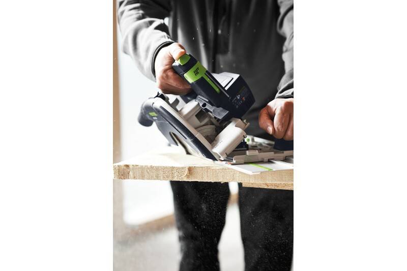 Scie circulaire à capot basculant sans fil HKC 55 EB-Basic-5,0 - FESTOOL - avec 1 batterie 18V 5.0Ah - Systainer - 577034 - Image 5
