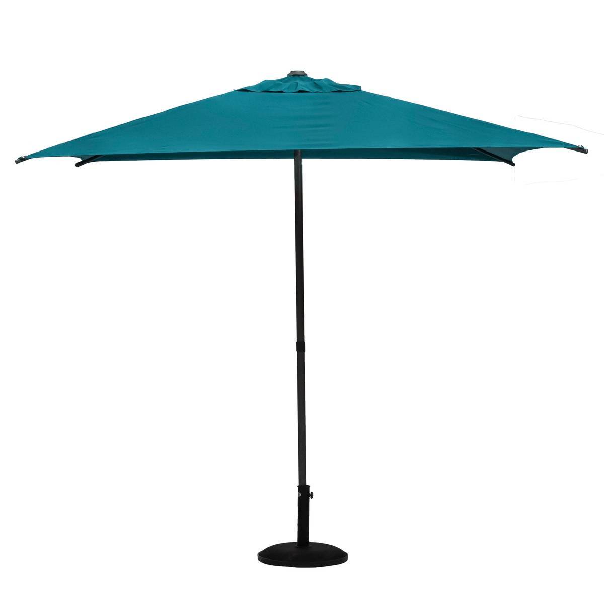 Hesperide - Parasol droit carré "Soya" bleu canard D2,5x2,5m en acier Hespéride - Image 2