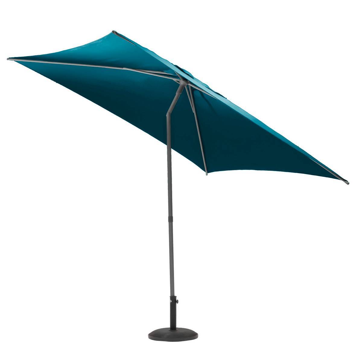 Hesperide - Parasol droit carré "Soya" bleu canard D2,5x2,5m en acier Hespéride - Image 4