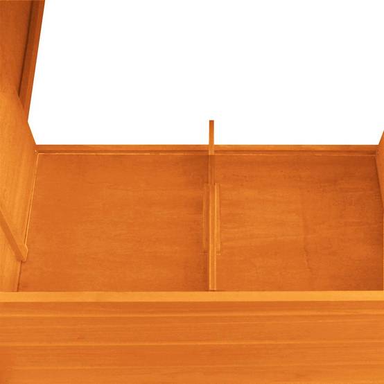 Poulailler bois : sapin marron 192 x 75 x 103 cm - Prolenta premium p3169.9 - Image 5