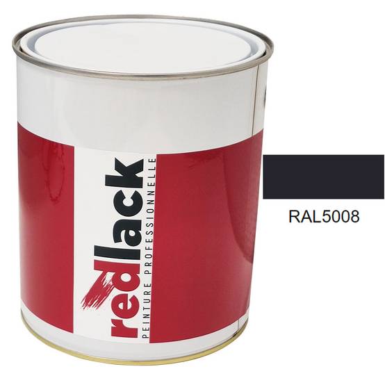 Peinture Bleu gris RAL 5008 Satiné multisupport 3L Redlack - Image 1