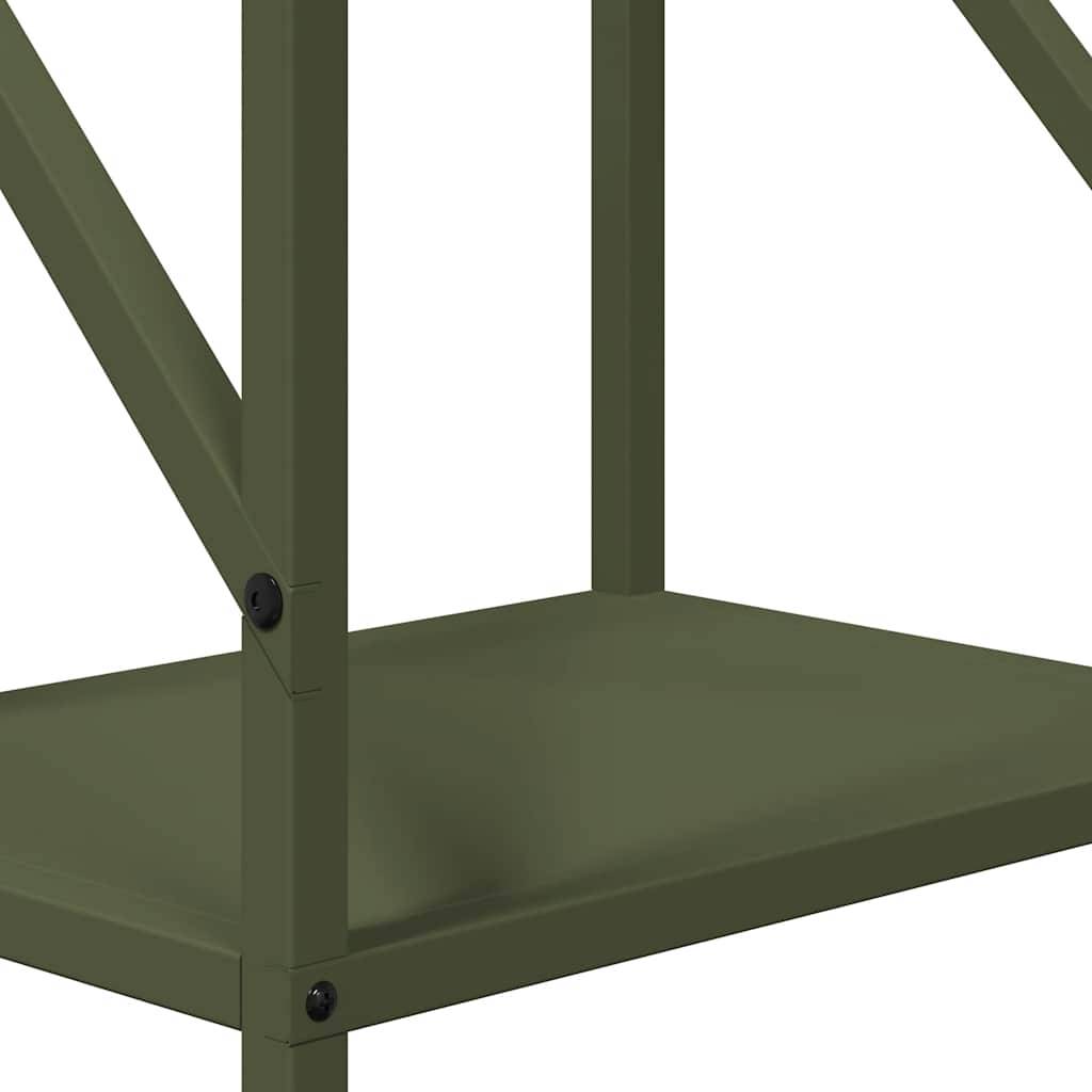 ComfortXL - Range-bûches design en acier pour stockage bois intérieur Vert Olive 100cm – ComfortXL Outdoor Living - Image 9