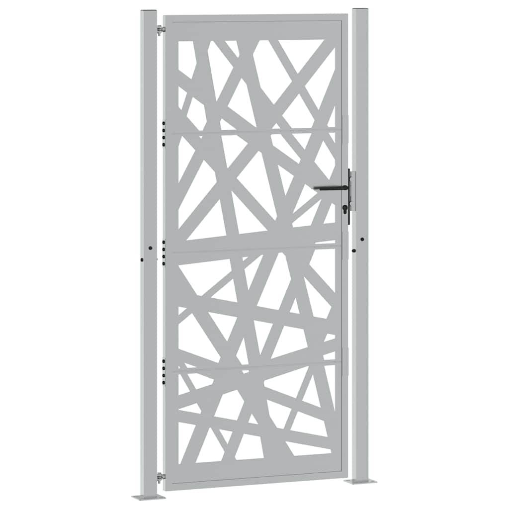Grand Portail de Jardin Acier Corten Design Moderne pour Propriété Rouillé 105x205 cm – ComfortXL Outdoor Living - Image 3