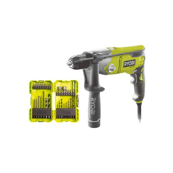 Ryobi - Pack RYOBI Perceuse à percussion RPD1200-K - 1200W - Coffret de 32 accessoires - RAK32DDMIX - Image 1
