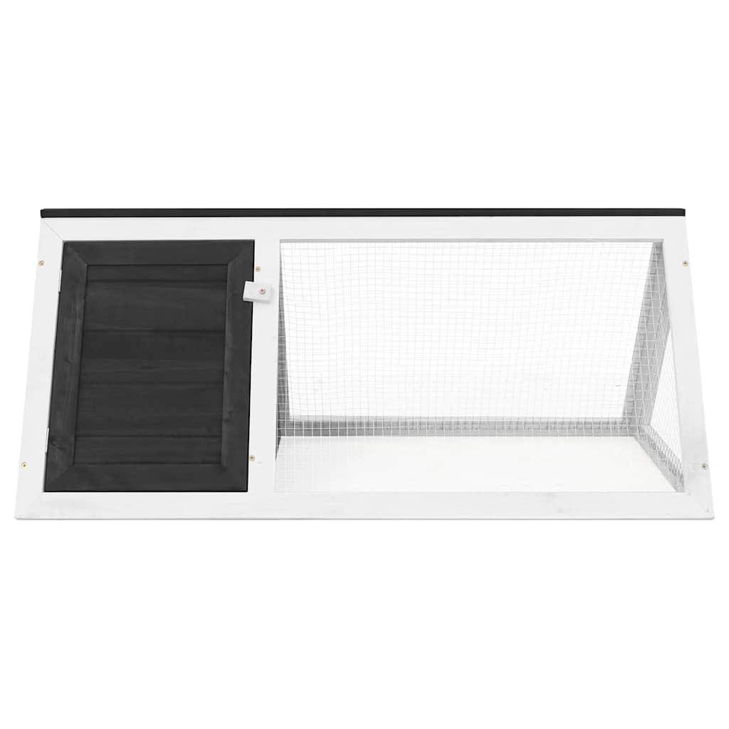 ComfortXL - Petit clapier enclos en bois pour rongeurs et lapins jardin Gris – ComfortXL Outdoor Living - Image 2
