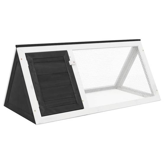 ComfortXL - Petit clapier enclos en bois pour rongeurs et lapins jardin Gris – ComfortXL Outdoor Living - Image 1