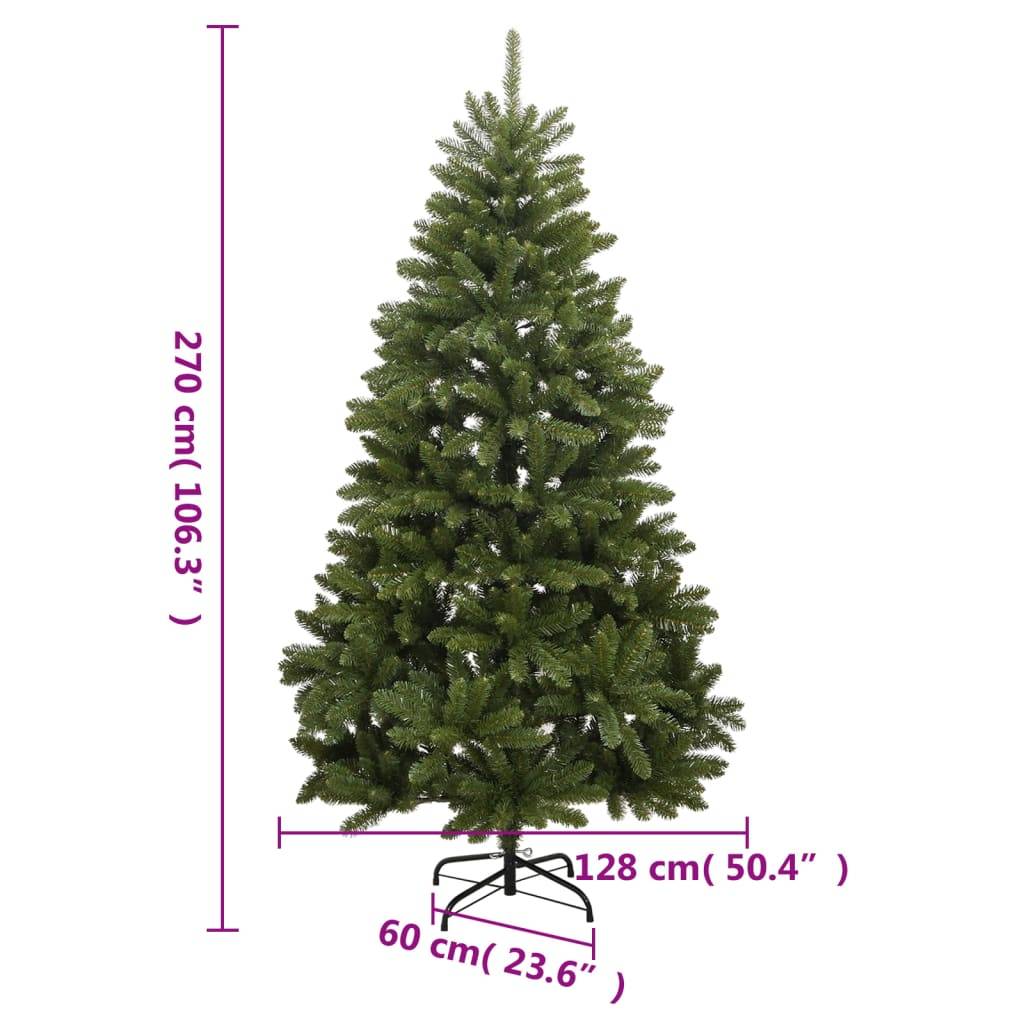 Vidaxl - Sapin de Noël artificiel à charnières avec support vert 270 cm vidaXL 357782 - Image 3