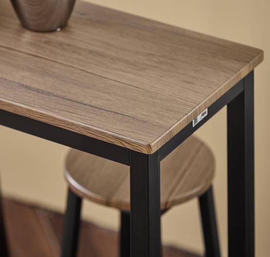 SoBuy Table et 4 Tabourets de Bar Bistrot Haute avec Plateau Mange-Debout pour Cuisine Salon Balcon Modèle OGT22-SCH - Image 10