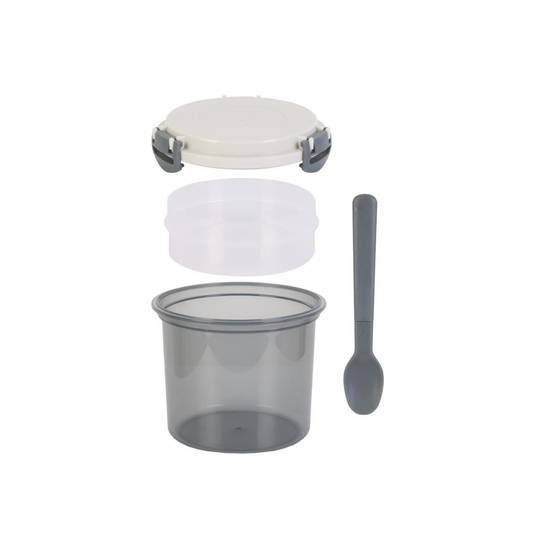 Cook Concept - Boîte de Repas & Cuillère "Lunch Box" 60cl Gris - Image 3