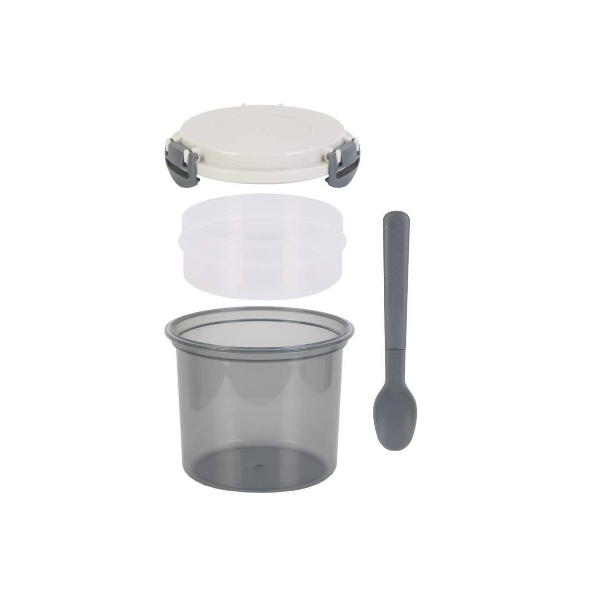 Cook Concept - Boîte de Repas & Cuillère "Lunch Box" 60cl Gris - Image 3