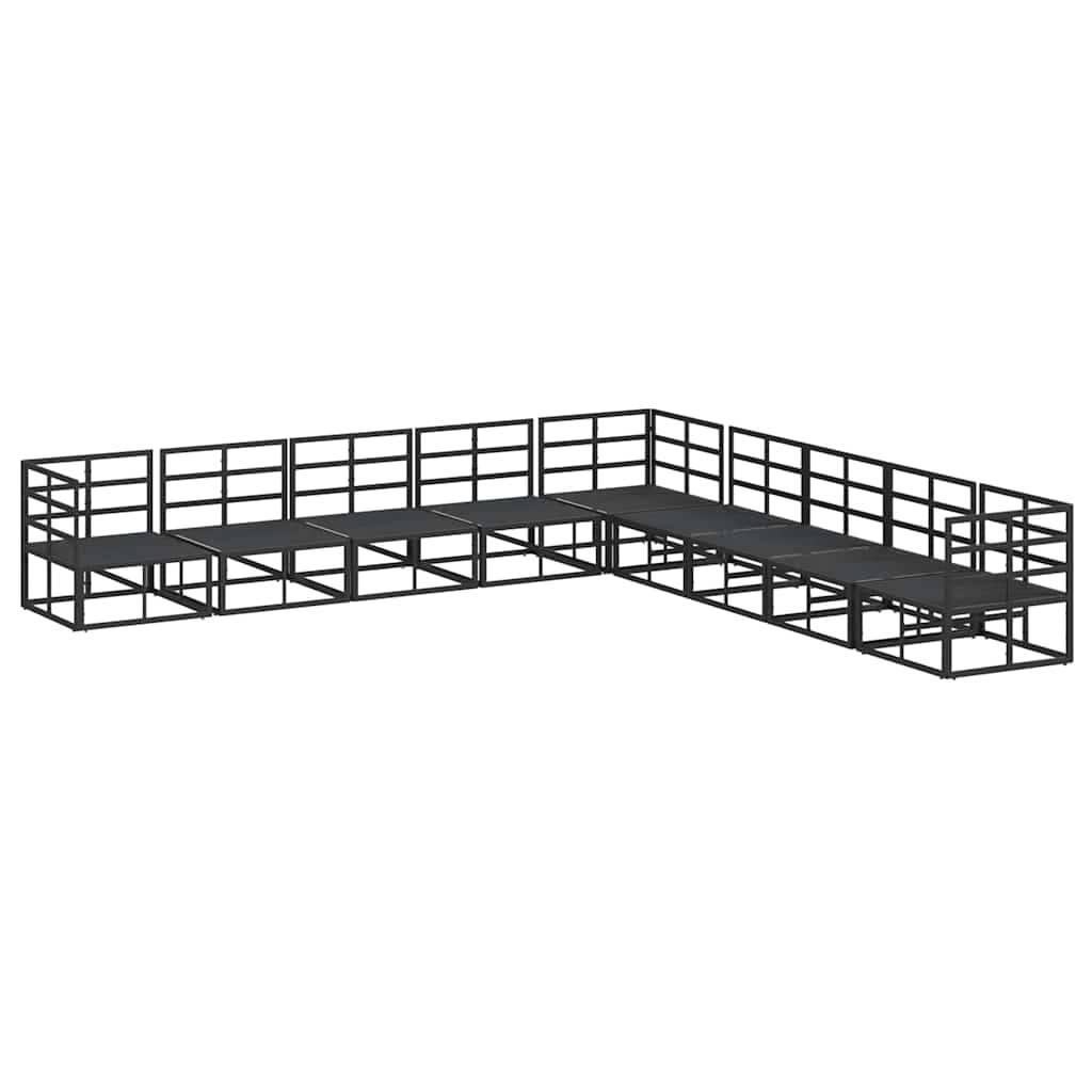 ComfortXL - Salon de Jardin Complet Aluminium Modulable 9 Places avec Table Basse pour Terrasse Noir – ComfortXL Outdoor Living - Image 7