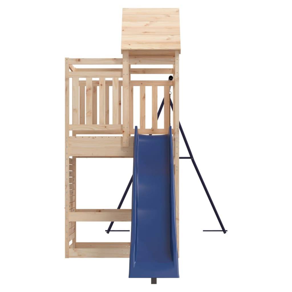Helloshop26 - Aire de jeux d'extérieur balançoires toboggan portiques robuste jeux jardin 525 x 199 x 249 cm bois de pin massif - Image 5