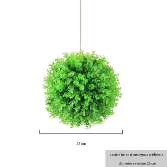 Suspension Décorative Eucalyptus Artificiel 25 cm - Lot de 2 - Décoration Plafond Intérieur Réaliste - Lytech - Image 2