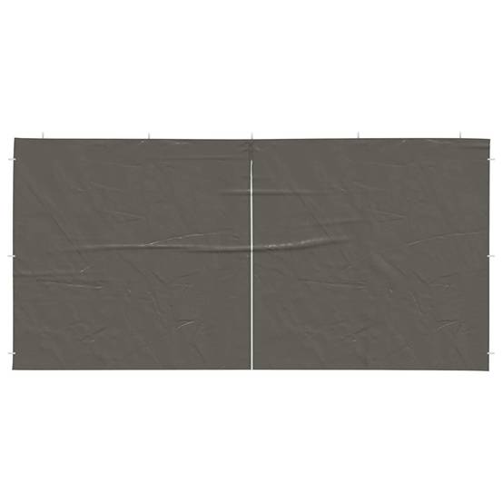 Murs de tente de fête PE et acier anthracite 400 x 195 cm - PANGIVO - Image 3