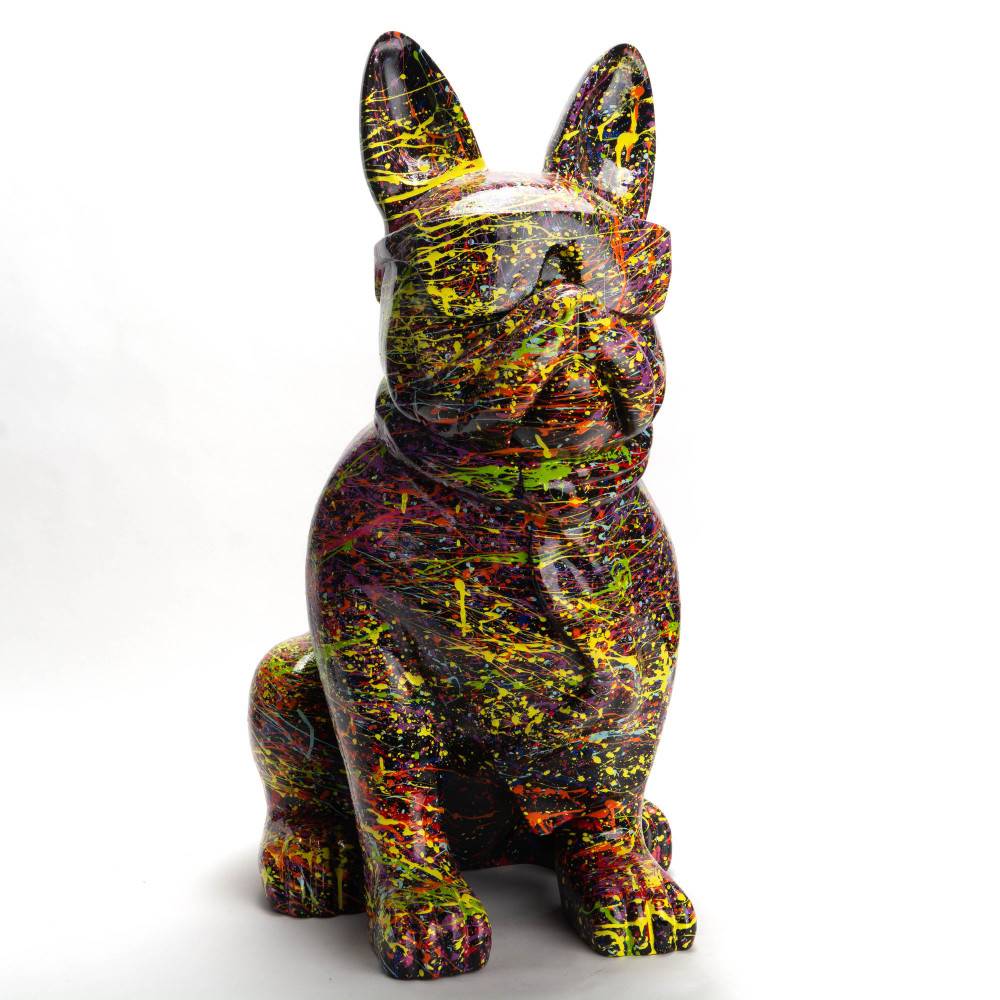 Amadeus - Bulldog cravate Splash noir moyen modèle - Image 1