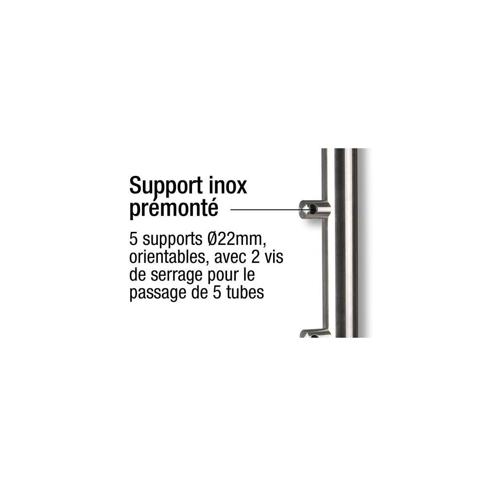 Decklinea - Poteau équipé fixation a plat pour garde corps inox - Image 9