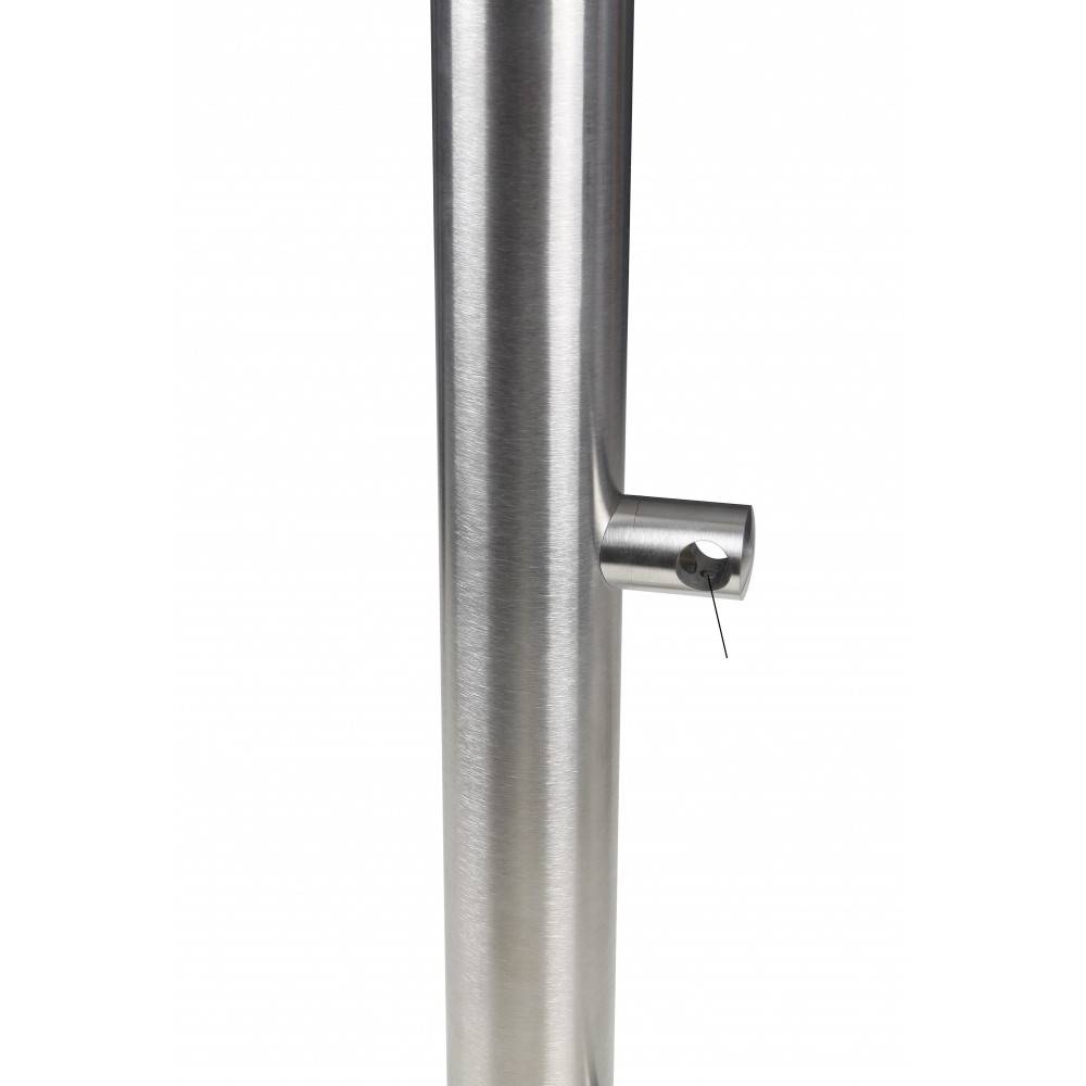 Decklinea - Poteau équipé fixation a plat pour garde corps inox - Image 3