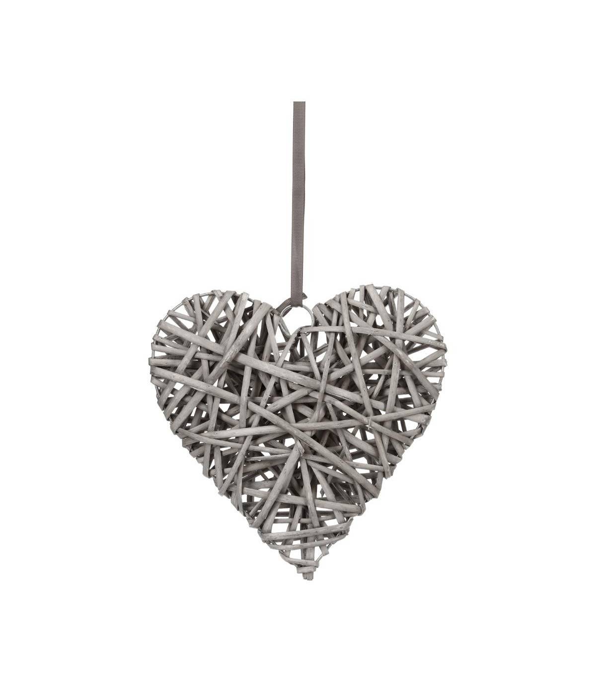 Objet déco Coeur en Osier  D 25 cm