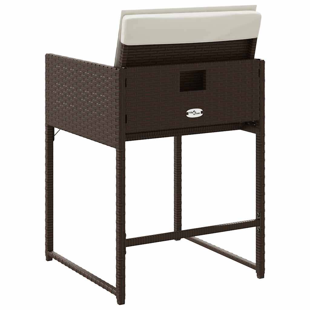 Chaise bois composite 4 places rotin marron  50,5 x 54 x 79 cm  - Prolenta premium  p3101.1 - Image 7
