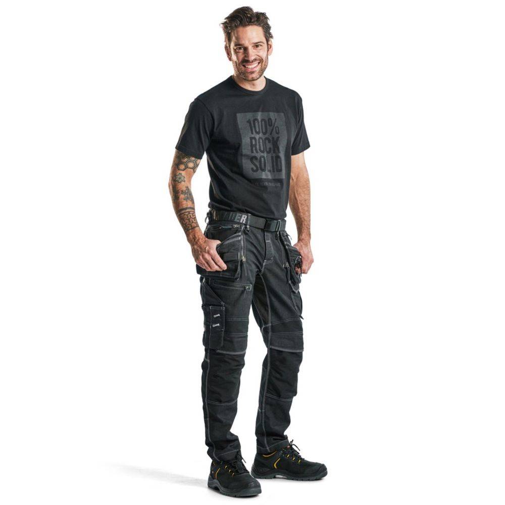 Pantalon de travail artisan Blaklader X1900 stretch Noir 54 - Image 5