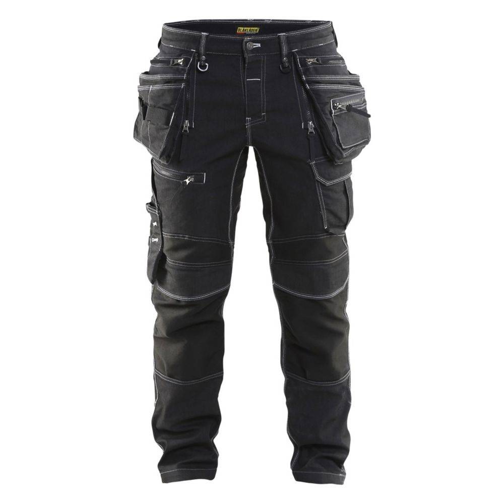 Pantalon de travail artisan Blaklader X1900 stretch Noir 54 - Image 1