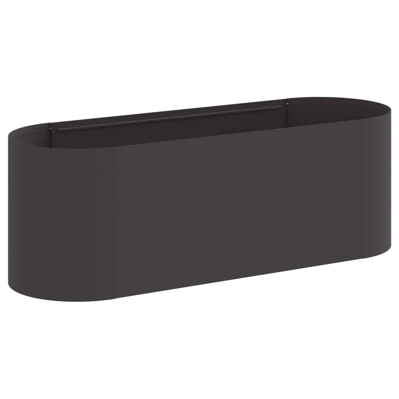 ComfortXL - Bac de Plantation Acier Noir pour Légumes Croissance Libre Extérieur 120cm - ComfortXL Outdoor Living - Image 2