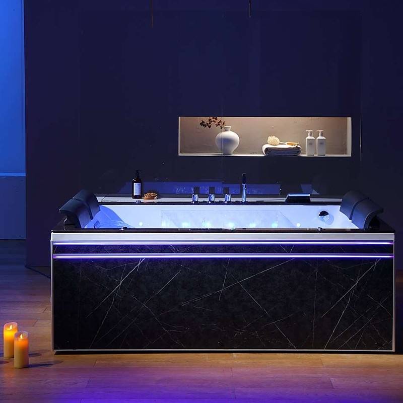 Baignoire balneo Thérapeutique ALTESS DUO BLACK 2 à 4 places ARCHIPEL® - 190x140 - Image 6