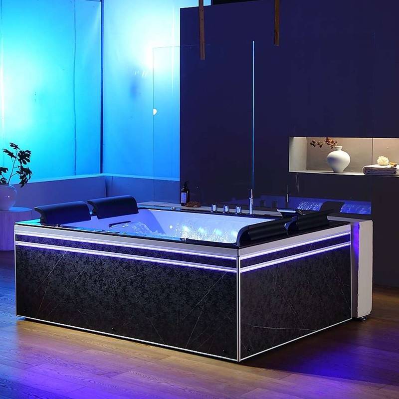 Baignoire balneo Thérapeutique ALTESS DUO BLACK 2 à 4 places ARCHIPEL® - 190x140 - Image 2